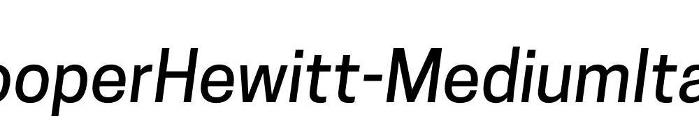 CooperHewitt-MediumItalic