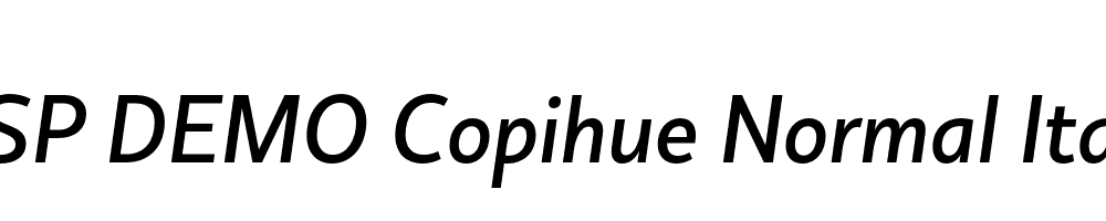 FSP DEMO Copihue Normal Italic