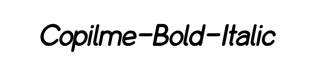 Copilme-Bold-Italic