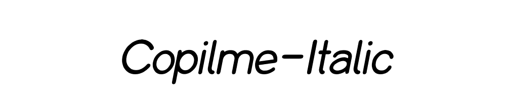 Copilme-Italic