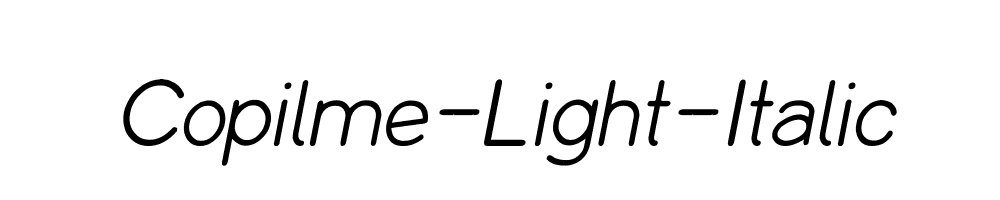 Copilme-Light-Italic