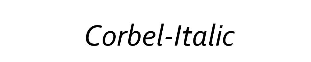 Corbel-Italic