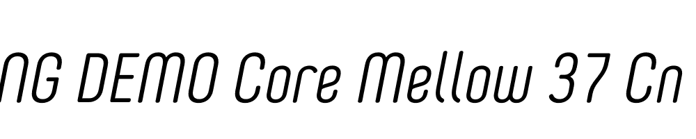  DEMO Core Mellow 37 Cn Light Italic