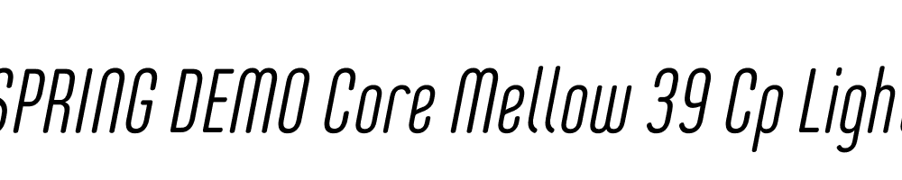  DEMO Core Mellow 39 Cp Light Italic