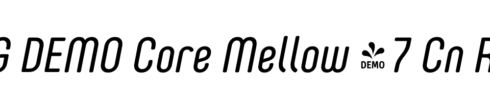  DEMO Core Mellow 47 Cn Regular Italic