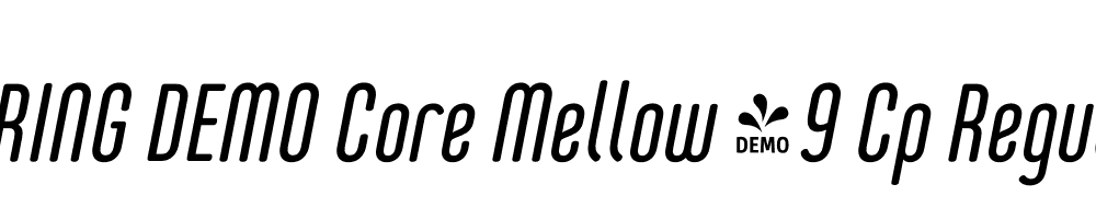  DEMO Core Mellow 49 Cp Regular Italic