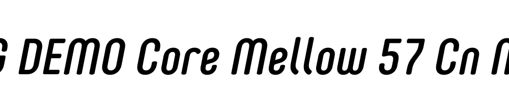  DEMO Core Mellow 57 Cn Medium Italic