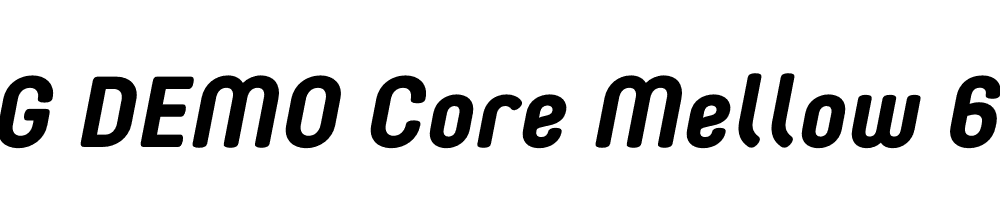  DEMO Core Mellow 65 Bold Italic