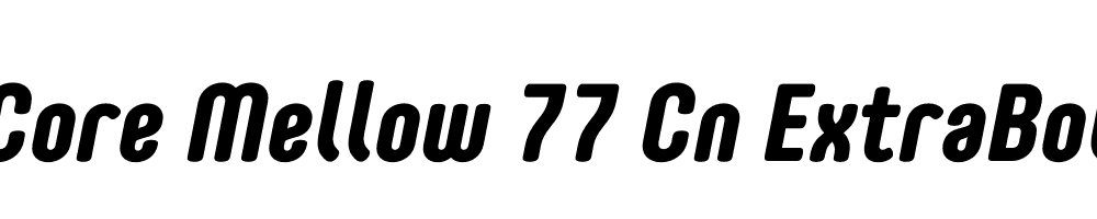  DEMO Core Mellow 77 Cn ExtraBold Italic