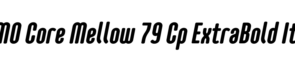  DEMO Core Mellow 79 Cp ExtraBold Italic