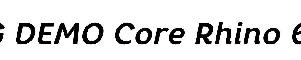  DEMO Core Rhino 65 Bold Italic