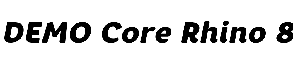  DEMO Core Rhino 85 Black Italic