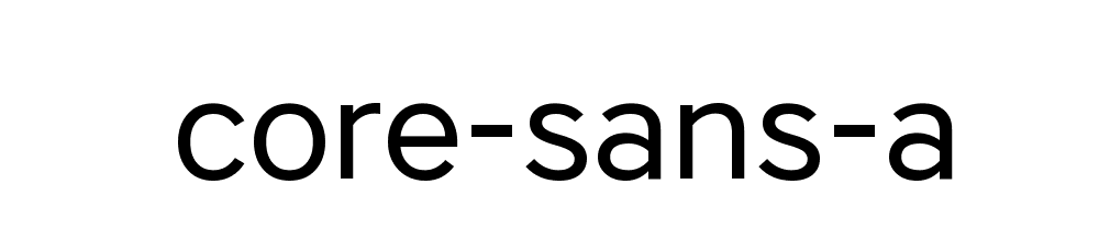 Core Sans A