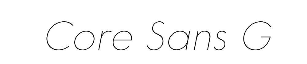 Core Sans G