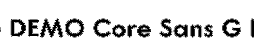  DEMO Core Sans G Neon Regular