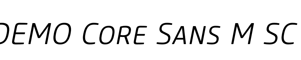  DEMO Core Sans M SC 35 Light Italic