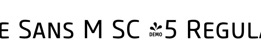  DEMO Core Sans M SC 45 Regular Regular