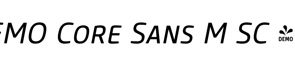  DEMO Core Sans M SC 45 Regular Italic