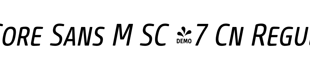  DEMO Core Sans M SC 47 Cn Regular Italic