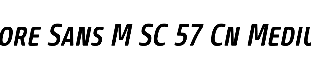  DEMO Core Sans M SC 57 Cn Medium Italic