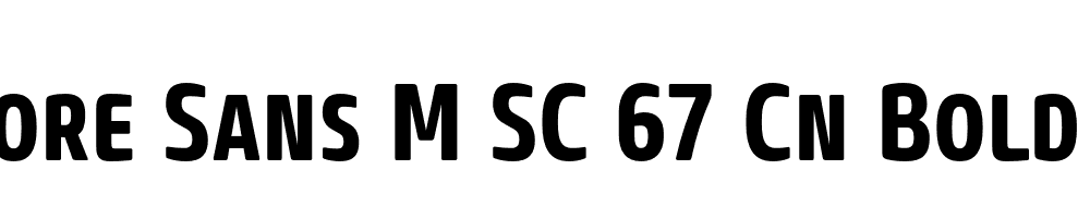  DEMO Core Sans M SC 67 Cn Bold Regular