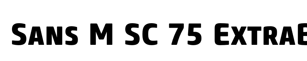  DEMO Core Sans M SC 75 ExtraBold Regular