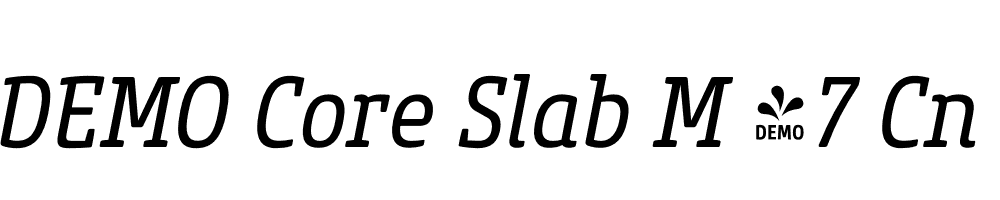  DEMO Core Slab M 47 Cn Regular Italic