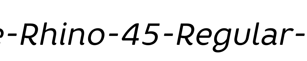 Core-Rhino-45-Regular-Italic