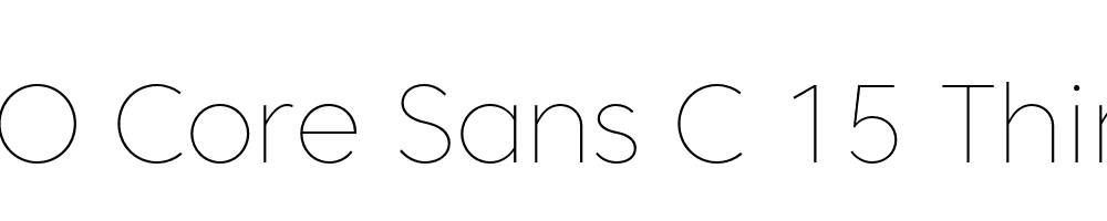 FSP DEMO Core Sans C 15 Thin Regular