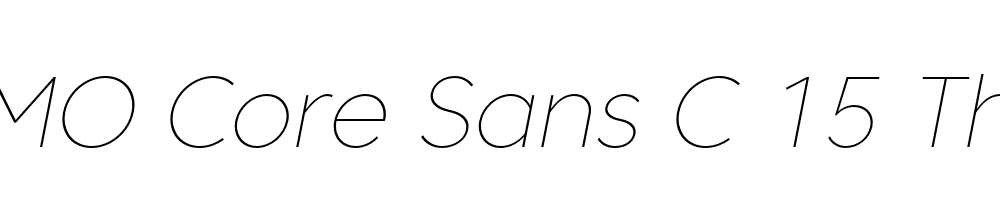 FSP DEMO Core Sans C 15 Thin Italic