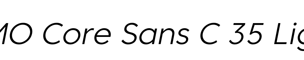 FSP DEMO Core Sans C 35 Light Italic