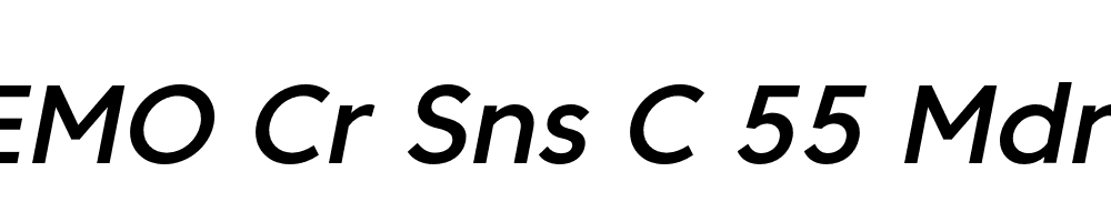 FSP DEMO Cr Sns C 55 Mdm Italic