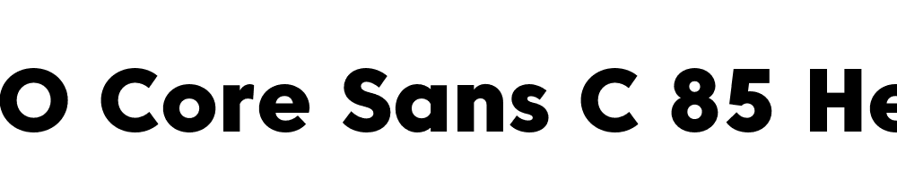 FSP DEMO Core Sans C 85 Heavy Bold