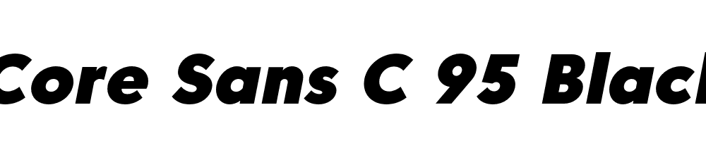 FSP DEMO Core Sans C 95 Black Bold Italic