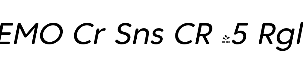 FSP DEMO Cr Sns CR 45 Rglr Italic