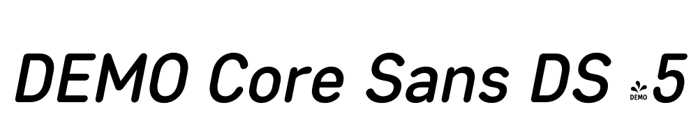  DEMO Core Sans DS 45 Medium Italic