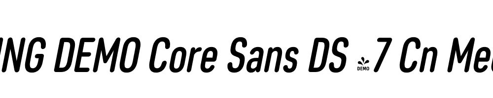  DEMO Core Sans DS 47 Cn Medium Italic