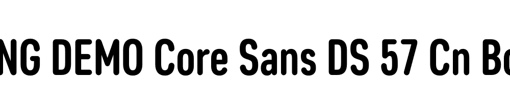  DEMO Core Sans DS 57 Cn Bold Regular