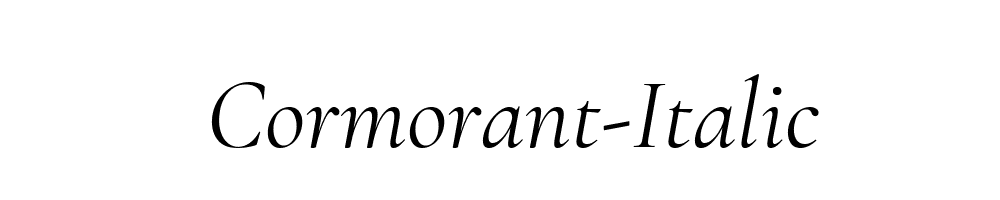 Cormorant-Italic