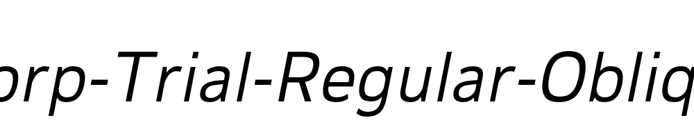 Corp-Trial-Regular-Oblique