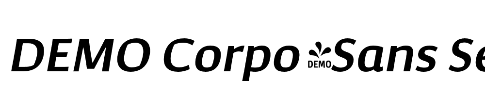  DEMO Corpo_Sans SemiBold Italic