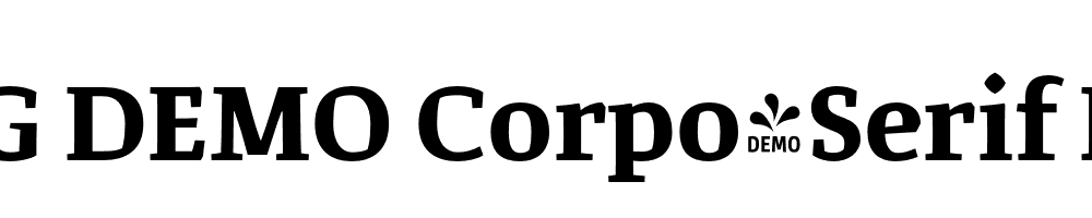  DEMO Corpo_Serif Bold Regular