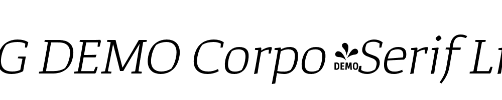  DEMO Corpo_Serif Light Regular