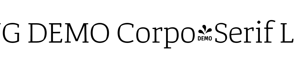  DEMO Corpo_Serif Light Regular