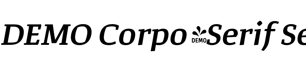  DEMO Corpo_Serif SemiBold Italic