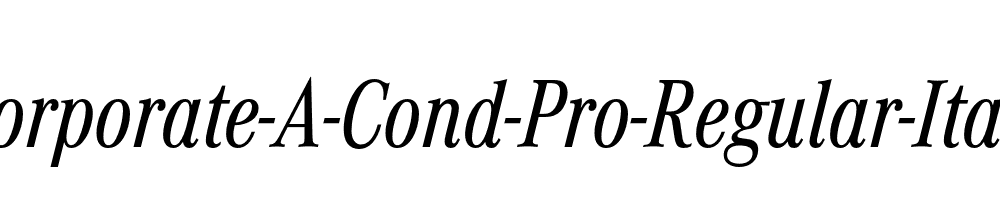 Corporate-A-Cond-Pro-Regular-Italic