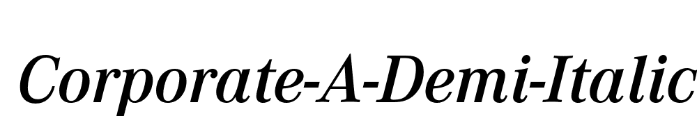 Corporate-A-Demi-Italic