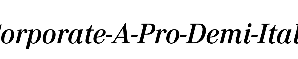 Corporate-A-Pro-Demi-Italic