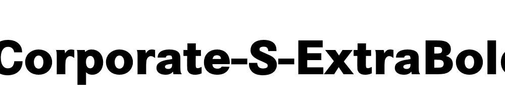 Corporate-S-ExtraBold