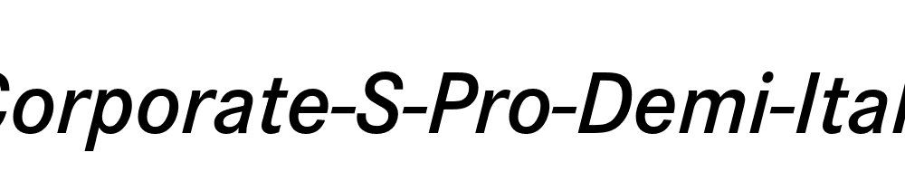 Corporate-S-Pro-Demi-Italic